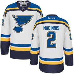 Al Macinnis Reebok St. Louis Blues Authentic White Away NHL Jersey
