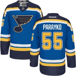 Colton Parayko Reebok St. Louis Blues Authentic Royal Blue Home NHL Jersey