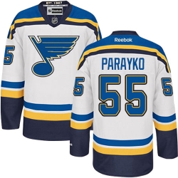 Colton Parayko Reebok St. Louis Blues Authentic White Away NHL Jersey