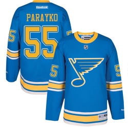 Colton Parayko Youth Reebok St. Louis Blues Authentic Blue 2017 Winter Classic NHL Jersey