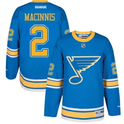 Al Macinnis Reebok St. Louis Blues Premier Blue 2017 Winter Classic NHL Jersey