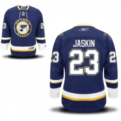 Dmitrij Jaskin Reebok St. Louis Blues Authentic Navy Blue Alternate Jersey