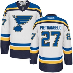 Alex Pietrangelo Reebok St. Louis Blues Authentic White Away NHL Jersey