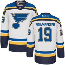 Jay Bouwmeester Reebok St. Louis Blues Authentic White Away NHL Jersey