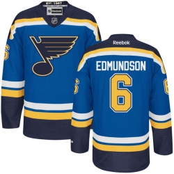 Joel Edmundson Youth Reebok St. Louis Blues Authentic Royal Blue Home Jersey