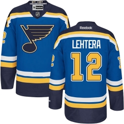 Jori Lehtera Reebok St. Louis Blues Premier Royal Blue Home NHL Jersey