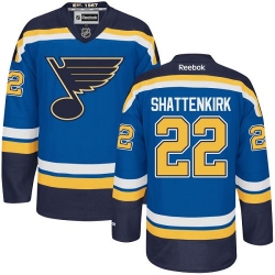 Kevin Shattenkirk Reebok St. Louis Blues Authentic Royal Blue Home NHL Jersey