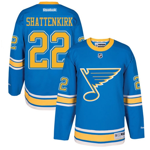 Kevin Shattenkirk Reebok St Louis Blues Premier Blue 2017 Winter