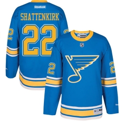 Kevin Shattenkirk Youth Reebok St. Louis Blues Authentic Blue 2017 Winter Classic NHL Jersey