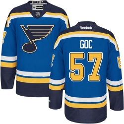 Marcel Goc Reebok St. Louis Blues Authentic Royal Blue Home NHL Jersey
