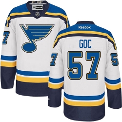 Marcel Goc Reebok St. Louis Blues Authentic White Away NHL Jersey