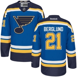 Patrik Berglund Reebok St. Louis Blues Premier Royal Blue Home NHL Jersey