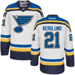 Patrik Berglund Reebok St. Louis Blues Authentic White Away NHL Jersey