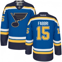 Robby Fabbri Reebok St. Louis Blues Authentic Royal Blue Home Jersey