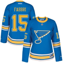 Robby Fabbri Women's Reebok St. Louis Blues Authentic Blue 2017 Winter Classic NHL Jersey