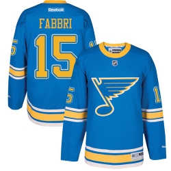 Robby Fabbri Youth Reebok St. Louis Blues Authentic Blue 2017 Winter Classic NHL Jersey
