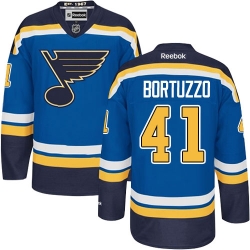 Robert Bortuzzo Reebok St. Louis Blues Premier Royal Blue Home NHL Jersey