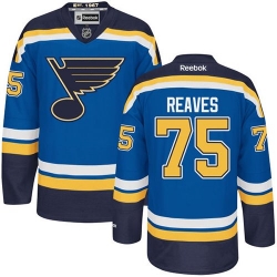 Ryan Reaves Reebok St. Louis Blues Authentic Royal Blue Home NHL Jersey