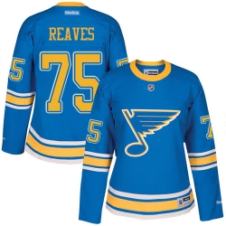 Ryan Reaves Women's Reebok St. Louis Blues Premier Blue 2017 Winter Classic NHL Jersey