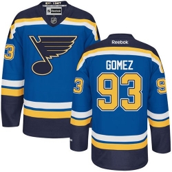 Scott Gomez Reebok St. Louis Blues Authentic Royal Blue Home NHL Jersey