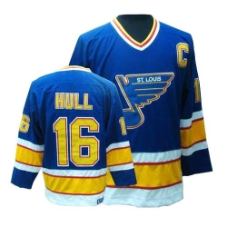 Brett Hull CCM St. Louis Blues Authentic Blue Throwback NHL Jersey