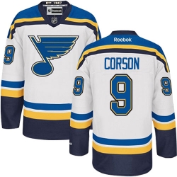 Shayne Corson Reebok St. Louis Blues Authentic White Away NHL Jersey