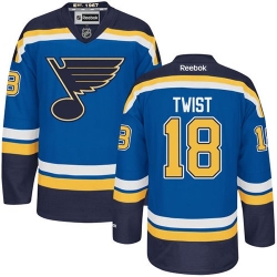 Tony Twist Reebok St. Louis Blues Authentic Royal Blue Home NHL Jersey