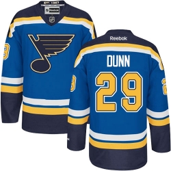 Vince Dunn Reebok St. Louis Blues Authentic Royal Blue Home NHL Jersey
