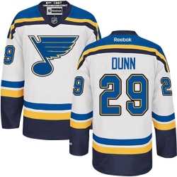 Vince Dunn Reebok St. Louis Blues Authentic White Away NHL Jersey