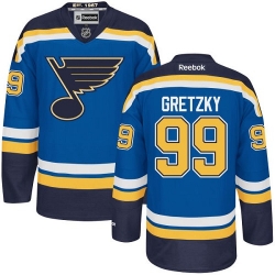 Wayne Gretzky Youth Reebok St. Louis Blues Premier Royal Blue Home NHL Jersey