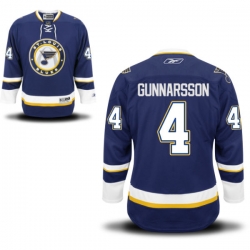 Carl Gunnarsson Reebok St. Louis Blues Premier Navy Blue Alternate Jersey