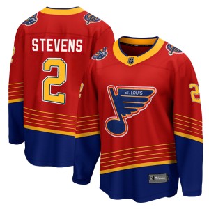 Scott Stevens Men's Fanatics Branded St. Louis Blues Breakaway Red 2020/21 Special Edition Jersey