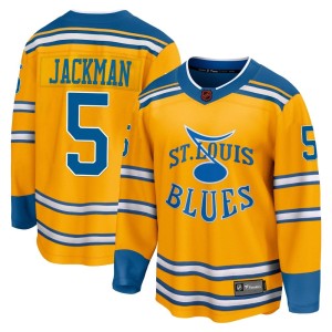 Barret Jackman Men's Fanatics Branded St. Louis Blues Breakaway Yellow Special Edition 2.0 Jersey