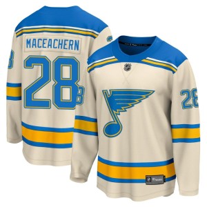 MacKenzie MacEachern Youth Fanatics Branded St. Louis Blues Breakaway Cream Mackenzie MacEachern 2022 Winter Classic Jersey