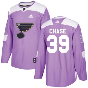 Kelly Chase Youth Adidas St. Louis Blues Authentic Purple Hockey Fights Cancer Jersey