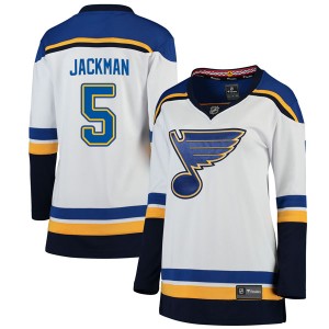 Barret Jackman Women's Fanatics Branded St. Louis Blues Breakaway White Away Jersey