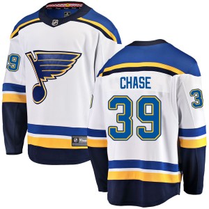 Kelly Chase Men's Fanatics Branded St. Louis Blues Breakaway White Away Jersey