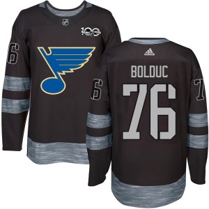 Zack Bolduc Youth St. Louis Blues Authentic Black 1917-2017 100th Anniversary Jersey