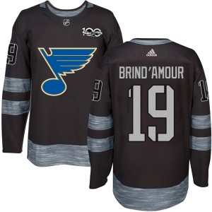 Rod Brind'amour Youth St. Louis Blues Authentic Black Rod Brind'Amour 1917-2017 100th Anniversary Jersey