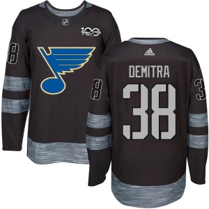 Pavol Demitra Youth St. Louis Blues Authentic Black 1917-2017 100th Anniversary Jersey