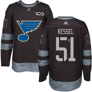 Matthew Kessel Youth St. Louis Blues Authentic Black 1917-2017 100th Anniversary Jersey