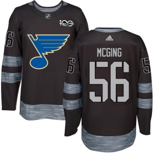 Hugh McGing Youth St. Louis Blues Authentic Black 1917-2017 100th Anniversary Jersey