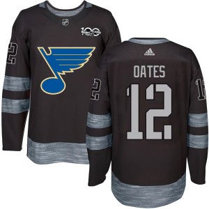 Adam Oates Youth St. Louis Blues Authentic Black 1917-2017 100th Anniversary Jersey