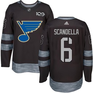 Marco Scandella Youth St. Louis Blues Authentic Black 1917-2017 100th Anniversary Jersey