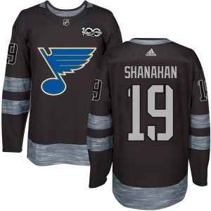 Brendan Shanahan Youth St. Louis Blues Authentic Black 1917-2017 100th Anniversary Jersey