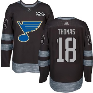 Robert Thomas Youth St. Louis Blues Authentic Black 1917-2017 100th Anniversary Jersey