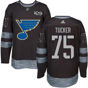 Tyler Tucker Youth St. Louis Blues Authentic Black 1917-2017 100th Anniversary Jersey