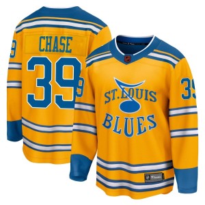 Kelly Chase Youth Fanatics Branded St. Louis Blues Breakaway Yellow Special Edition 2.0 Jersey