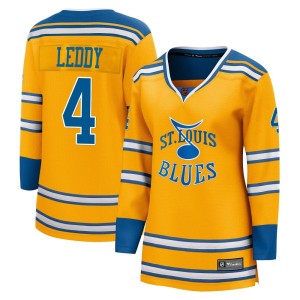 Nick Leddy Women's Fanatics Branded St. Louis Blues Breakaway Yellow Special Edition 2.0 Jersey