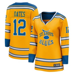 Adam Oates Women's Fanatics Branded St. Louis Blues Breakaway Yellow Special Edition 2.0 Jersey